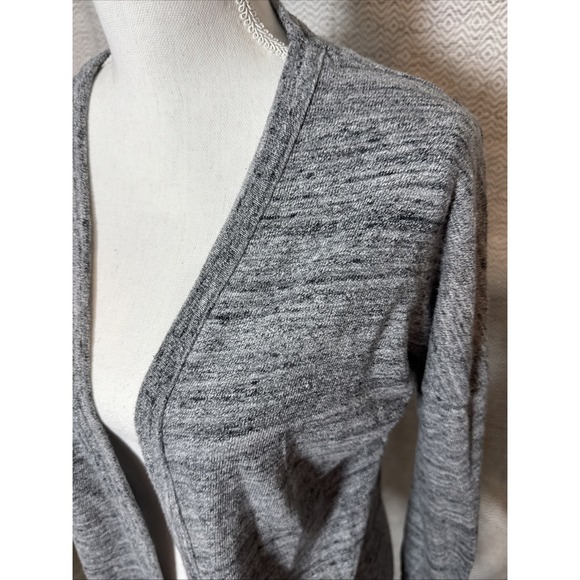 Old Navy Gray Heathered 3/4 Sleeve Open Cardigan XL - Picture 2 of 6